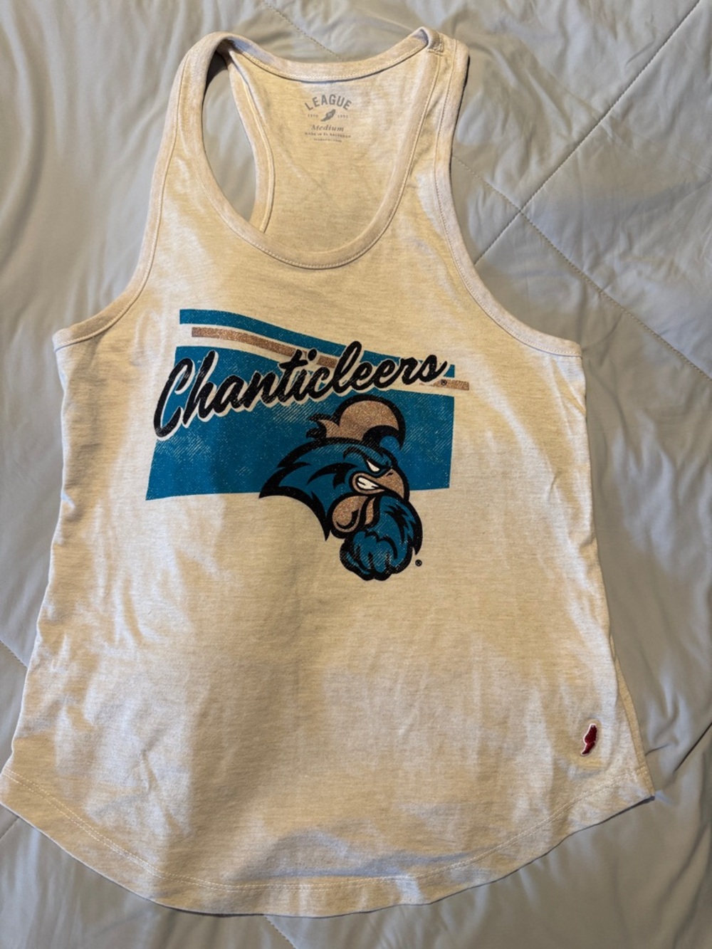 Coastal Carolina University Chanticleers CCU -League brand Racerback Tank small